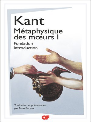 cover image of Métaphysique des mœurs, Tome 1